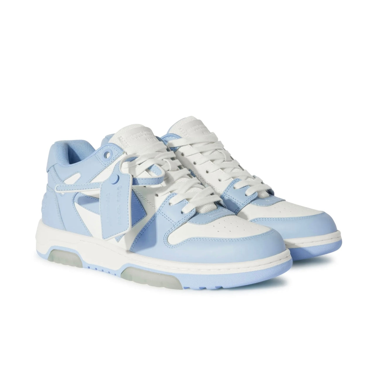 Off White - Light Blue and White